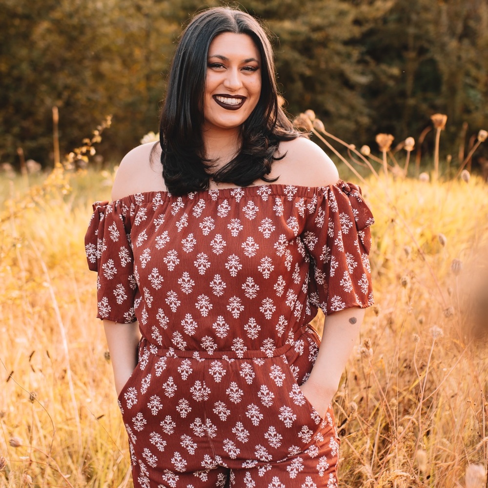 Maroon printed jumper